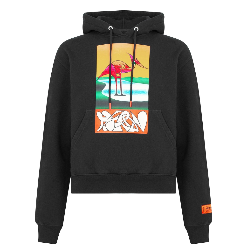 Heron Preston Abstract Heron Hoodie - Black 1020
